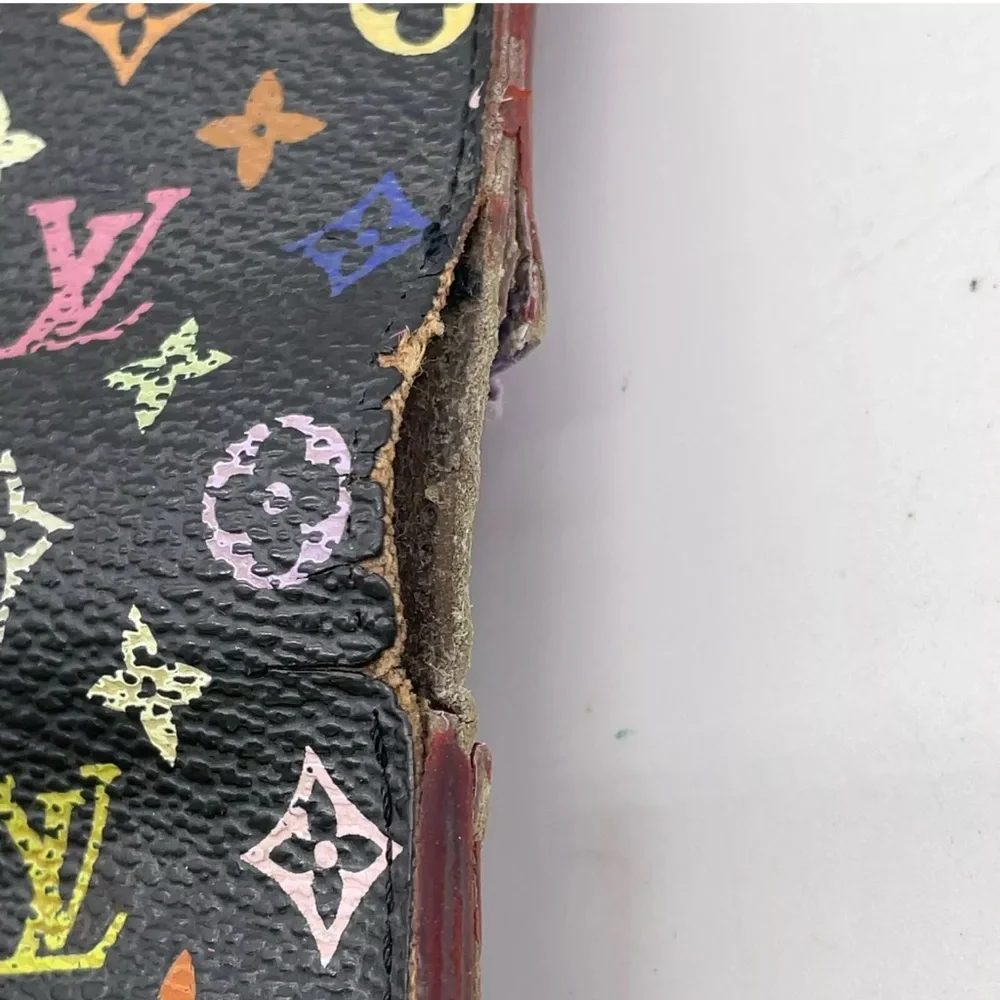 Auth Louis Vuitton Monogram Multicolor Portefeuille Insolite Wallet W/B